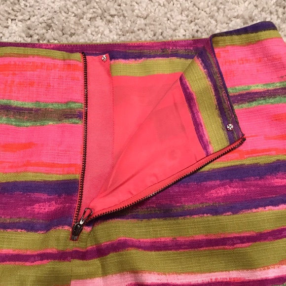 Ann Taylor Watercolor Striped Skirt - Picture 5 of 8
